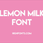 lemon milk font free download feature image