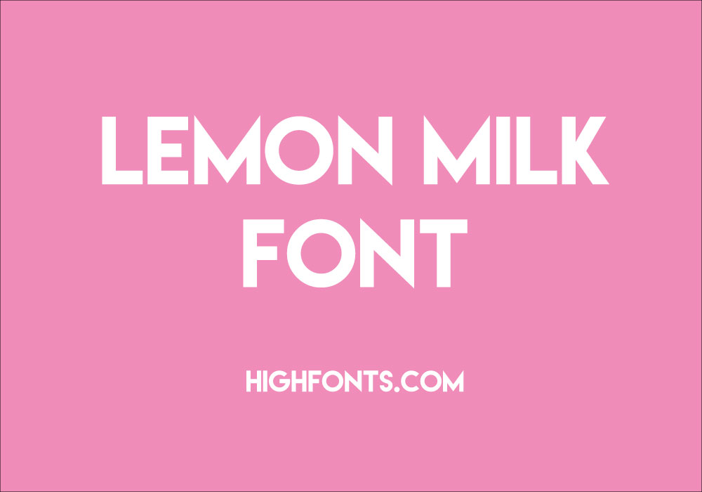 lemon milk font free download feature image